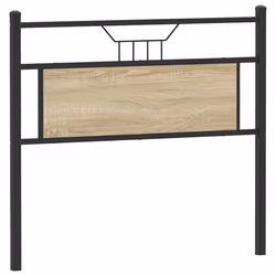vidaXL Headboard Sonoma Oak 107 cm Engineered Wood and Steel bed headboard