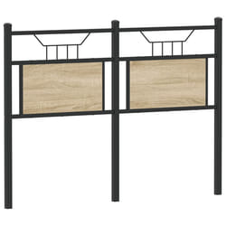 vidaXL Headboard Sonoma Oak 120 cm Engineered Wood and Steel bed headboard
