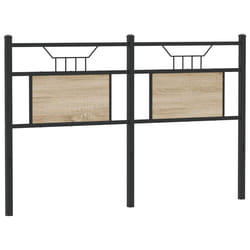 vidaXL Headboard Sonoma Oak 137 cm Engineered Wood and Steel bed headboard