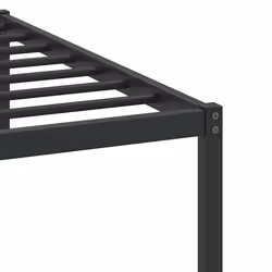 vidaXL Metal Bed Frame without Mattress double bed - brown oak, 100 x 200 cm - Additional view 9