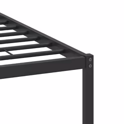 vidaXL Bed Frame without Mattress Smoked Oak 90x190 cm Single Engineered Wood - brown oak, 120 x 200 cm - Additional view 9