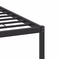 vidaXL Bed Frame without Mattress Smoked Oak 90x190 cm Single Engineered Wood - brown oak, 140 x 200 cm - Additional view 9