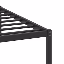 vidaXL Metal Bed Frame without Mattress double bed - brown oak, 160 x 200 cm - Additional view 9