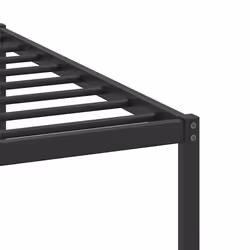 vidaXL Metal Bed Frame without Mattress double bed - brown oak, 200 x 200 cm - Additional view 9