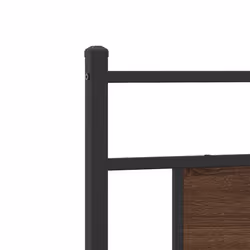 vidaXL Headboard Brown Oak 80 cm Engineered Wood and Steel bed headboard - Additional view 6