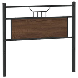 vidaXL Headboard Brown Oak 100 cm Engineered Wood and Steel bed headboard