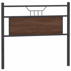 vidaXL Headboard Brown Oak 100 cm Engineered Wood and Steel bed headboard - Additional view 5