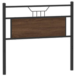 vidaXL Headboard Brown Oak 107 cm Engineered Wood and Steel bed headboard