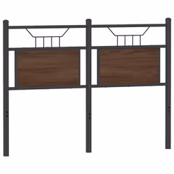 vidaXL Headboard Brown Oak 120 cm Engineered Wood and Steel bed headboard - Additional view 5