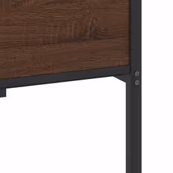 vidaXL Metal Bed Frame without Mattress double bed - brown oak, 100 x 190 cm - Additional view 9