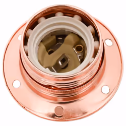 vidaXL Lamp Holders 2 pcs Red Bronze E27 lamp base screw-in socket bulb holder - rose gold, 59 x 60 mm - Additional view 4