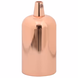 vidaXL Lamp Holders 2 pcs Red Bronze E27 lamp base screw-in socket bulb holder - rose gold, 41 x 86 mm - Additional view 2