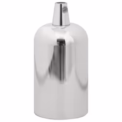 vidaXL Lamp Holders 2 pcs Red Bronze E27 lamp base screw-in socket bulb holder - satin nickel, 41 x 86 mm - Additional view 2