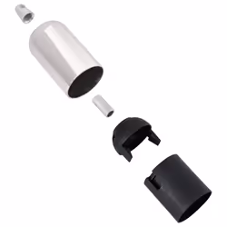 vidaXL Lamp Holders 2 pcs Red Bronze E27 lamp base screw-in socket bulb holder - satin nickel, 41 x 86 mm - Additional view 6