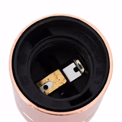 vidaXL Lamp Holders 2 pcs Red Bronze E27 lamp base screw-in socket bulb holder - rose gold, 41 x 80 mm - Additional view 5