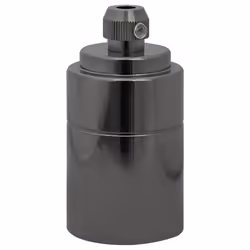 vidaXL Lamp Holders 2 pcs Red Bronze E27 lamp base screw-in socket bulb holder - glossy black, 41 x 80 mm - Additional view 2