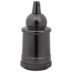 vidaXL Lamp Holders 2 pcs Red Bronze E27 lamp base screw-in socket bulb holder - glossy black, 47 x 103 mm - Additional view 2