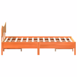 vidaXL Bed Frame without Mattress Bed Solid Wood Pine - wax brown, 200 x 200 cm - Additional view 6