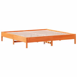 vidaXL Bed Frame without Mattress Bed Solid Wood Pine - wax brown, 180 x 200 cm - Additional view 4