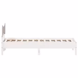 vidaXL Bed Frame without Mattress Bed Solid Wood Pine - white, 100 x 200 cm - Additional view 6