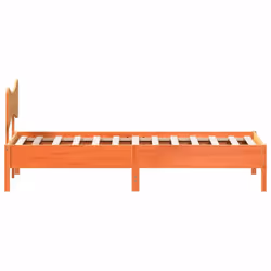 vidaXL Bed Frame without Mattress Bed Solid Wood Pine - wax brown, 100 x 200 cm - Additional view 6