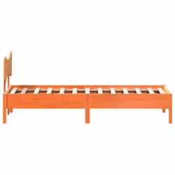 vidaXL Bed Frame without Mattress Bed Solid Wood Pine - wax brown, 90 x 200 cm - Additional view 6