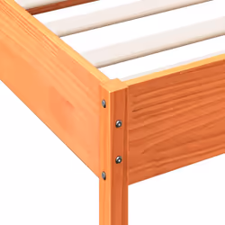 vidaXL Bed Frame without Mattress Bed Solid Wood Pine - wax brown, 90 x 200 cm - Additional view 8