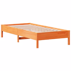 vidaXL Bed Frame without Mattress Bed Solid Wood Pine - wax brown, 90 x 190 cm - Additional view 4