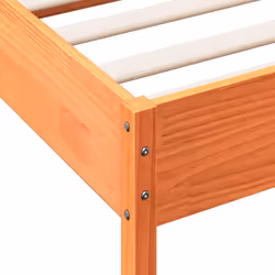 vidaXL Bed Frame without Mattress Bed Solid Wood Pine - wax brown, 75 x 190 cm - Additional view 8