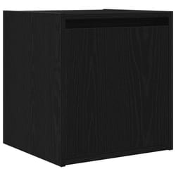 vidaXL Wall-Mounted Bedside Cabinets 2 pcs Concrete Grey 38x34x40 cm - black, 1 pcs