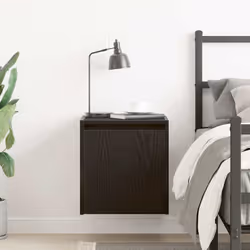 vidaXL Wall-Mounted Bedside Cabinets 2 pcs Concrete Grey 38x34x40 cm - black, 1 pcs - Additional view 2