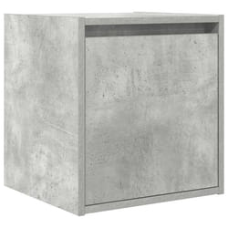 vidaXL Wall-Mounted Bedside Cabinets 2 pcs Concrete Grey 38x34x40 cm - concrete grey, 1 pcs