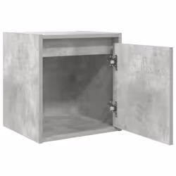 vidaXL Wall-Mounted Bedside Cabinets 2 pcs Concrete Grey 38x34x40 cm - concrete grey, 1 pcs - Additional view 4