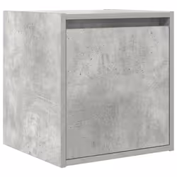 vidaXL Wall-Mounted Bedside Cabinets 2 pcs Concrete Grey 38x34x40 cm - concrete grey, 2 pcs - Additional view 4
