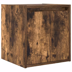 vidaXL Wall-Mounted Bedside Cabinets 2 pcs Concrete Grey 38x34x40 cm - smoked oak, 1 pcs