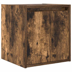 vidaXL Wall-Mounted Bedside Cabinets 2 pcs Concrete Grey 38x34x40 cm - smoked oak, 1 pcs