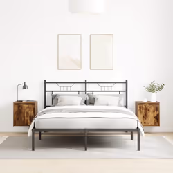 vidaXL Wall-Mounted Bedside Cabinets 2 pcs Concrete Grey 38x34x40 cm - smoked oak, 2 pcs