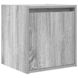 vidaXL Wall-Mounted Bedside Cabinets 2 pcs Concrete Grey 38x34x40 cm - grey sonoma, 1 pcs