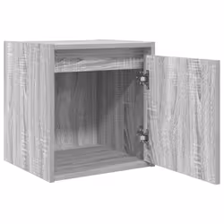 vidaXL Wall-Mounted Bedside Cabinets 2 pcs Concrete Grey 38x34x40 cm - grey sonoma, 2 pcs - Additional view 5