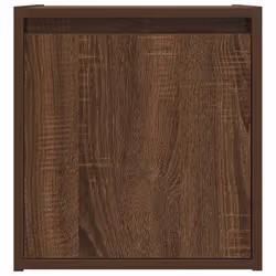 vidaXL Wall-Mounted Bedside Cabinets 2 pcs Concrete Grey 38x34x40 cm - brown oak, 1 pcs - Additional view 5