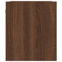 vidaXL Wall-Mounted Bedside Cabinets 2 pcs Concrete Grey 38x34x40 cm - brown oak, 1 pcs - Additional view 6