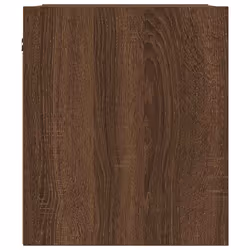 vidaXL Wall-Mounted Bedside Cabinets 2 pcs Concrete Grey 38x34x40 cm - brown oak, 2 pcs - Additional view 7