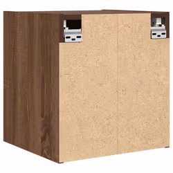 vidaXL Wall-Mounted Bedside Cabinets 2 pcs Concrete Grey 38x34x40 cm - brown oak, 2 pcs - Additional view 8