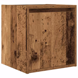 vidaXL Wall-Mounted Bedside Cabinets 2 pcs Concrete Grey 38x34x40 cm - old wood, 1 pcs