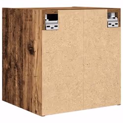 vidaXL Wall-Mounted Bedside Cabinets 2 pcs Concrete Grey 38x34x40 cm - old wood, 2 pcs - Additional view 8