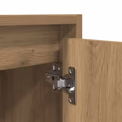 vidaXL Wall-Mounted Bedside Cabinets 2 pcs Concrete Grey 38x34x40 cm - artisan oak, 1 pcs - Additional view 10