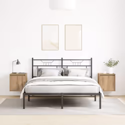 vidaXL Wall-Mounted Bedside Cabinets 2 pcs Concrete Grey 38x34x40 cm - artisan oak, 2 pcs