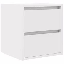vidaXL Wall-mounted Bedside Cabinet White 38x34x40 cm bedside table nightstand