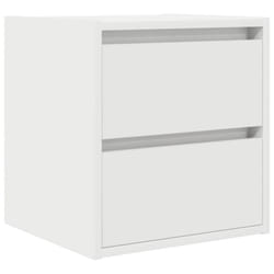 vidaXL Wall-mounted Bedside Cabinet White 38x34x40 cm bedside table nightstand