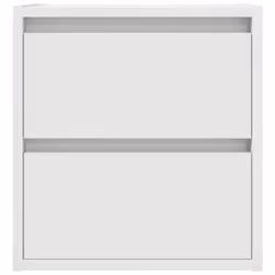 vidaXL Wall-mounted Bedside Cabinet White 38x34x40 cm bedside table nightstand - Additional view 5
